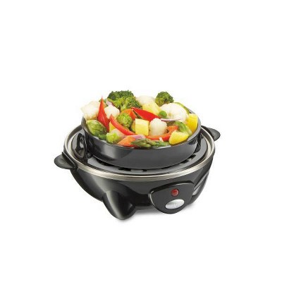 Hamilton Beach Black 14-Egg Electric Cooker and Steamer