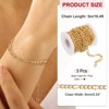 Unique Bargains Aluminum Craft Supply Jewelry Making Twisted Link Chain Rolls 16.4ft 3 Pcs - 2 of 4