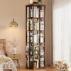 Besiost Freestanding Rotating Bookshlf, 4-Tier Corner Storage Shelf, Bookcase - 2 of 4