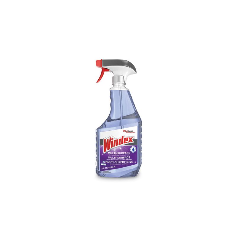 Windex Non-Ammoniated Glass/Multi Surface Cleaner, Fresh Scent, 32 oz Bottle, 8/Carton, 1 of 5