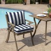 Arden 24"x17" Outdoor Dining Chair Cushion Set - 2 of 4