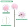 Unique Bargains Plastic Silk Durable Artificial Chrysanthemum Ball Flowers 11" - 2 of 4