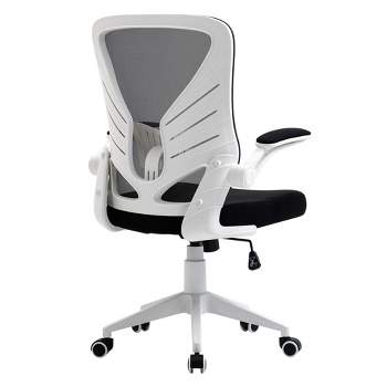 Vinsetto Mid-Back Mesh Home Office Chair Computer Task Ergonomic Desk Chair with Lumbar Back Support, Flip-Up Arm, and Adjustable Height