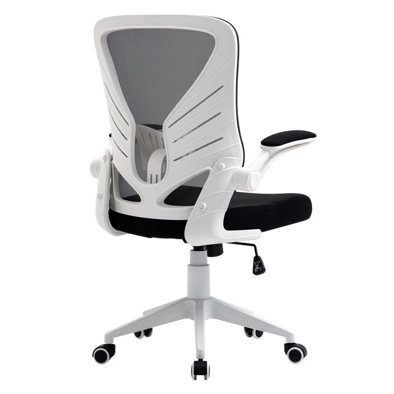 Vinsetto Mid-Back Mesh Home Office Chair Computer Task Ergonomic Desk Chair with Lumbar Back Support, Flip-Up Arm, and Adjustable Height, 1 of 10