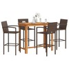 vidaXL Garden Bar Set Brown - 4 Piece - 2 of 4