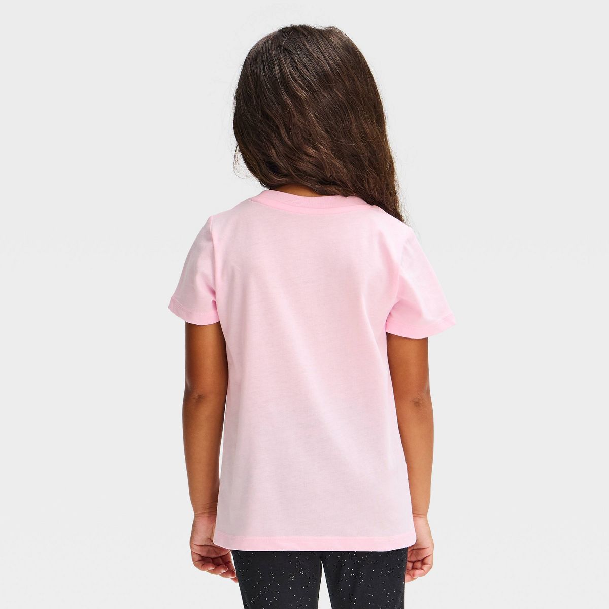 Toddler Girls' Boo Crewneck Halloween Graphic T-Shirt - Pink - thumbnail 3