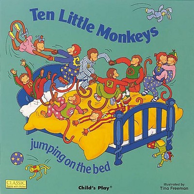 Ten Little Monkeys Jumping on the Bed - (Books with Holes (Paperback)) (Paperback)