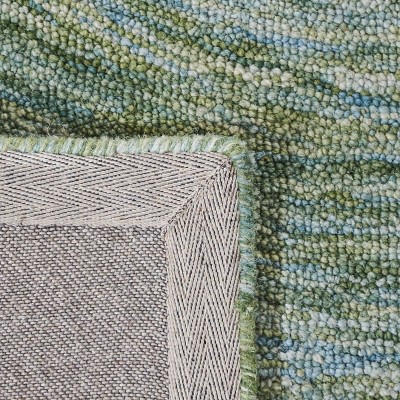 Sage Green Hand-Tufted Wool 4' x 6' Rectangular Rug