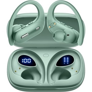 OFNEX Wireless Earbuds Bluetooth 5.3 Headphones 90 Hrs Playtime Ear buds with Wireless Charging Case Power Display Over-ear Earphones - 1 of 4