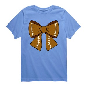 Boys' - Instant Message - Football Bow Short Sleeve Graphic T-Shirt - 1 of 4