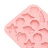 Unique Bargains Candy Making Moulds 16-Cavity Seashell Starfish Marine Candy Mould Hand Wash 6.97"x6.22"x0.67" 1 Pc - 4 of 4