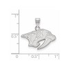 Black Bow Jewelry 14k White Gold Nashville Predators NHL Small Pendant - 2 of 3