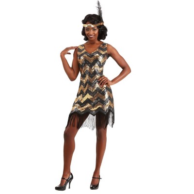 Halloweencostumes.com Medium Women Dolled Up Women's Flapper Costume ...