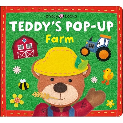 Teddy's Pop-Up Farm (Learn with Bear) - by  Priddy Books (Board Book)