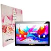 LINSAY 10.1"Octa Core  256GB Storage Android 15 Tablet with Unicorn Shape Case - 2 of 3
