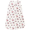 Hudson Baby Infant Girl Thermal Sleeveless Sleeping Bag 2pk, Dusty Rose Floral - 3 of 4