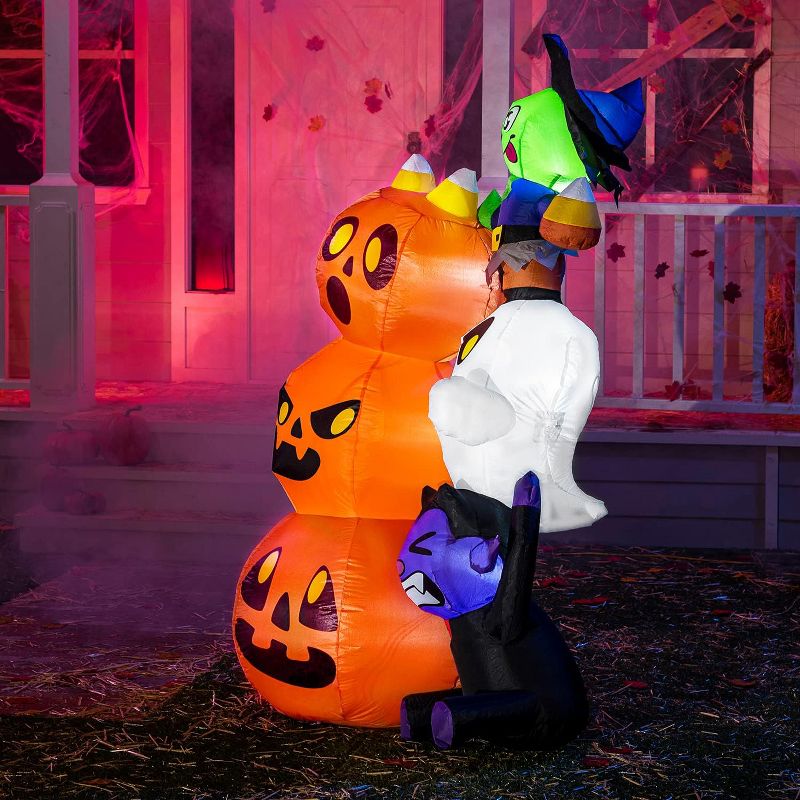 6ft Halloween Inflatable Stacked Characters, 2 of 6