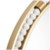 26"x26" Metal Wall Mirror with White Wood Beading Gold - Olivia & May: Luxury Glam Decor, No Assembly Required - 3 of 4