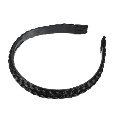 Scünci No-slip Grip Thin Plastic Headbands - Black/brown/mixed