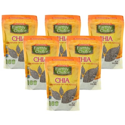 Natures Earthly Choice Chia - Case of 6/12 oz