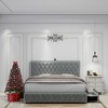 NicBex Upholstered Bed Frame with 4 Drawers,Star Galaxy Projector,Adjustable Button Tufted Headboard with USB,Music Speaker,Easy Assembly - 4 of 4