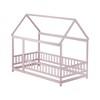 Whisen Full Size Bed & Floor Bed, Wooden Structure with Fence Design for Safe & Imaginative Sleep Spaces For Children - 4 of 4