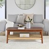 Alaterre Calais Acacia Wood Coffee Table, Chestnut - 4 of 4