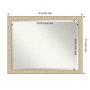 Amanti Art Classic Honey Silver Beveled Framed Wall Mirror - 4 of 4