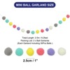 Unique Bargains Party Decorative Polyester Yarn Pom Pom Balls Garlands 8.2 Feet 2 Pcs - 2 of 4