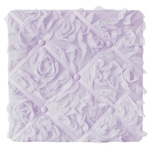 Sweet Jojo Designs Girl Fabric Photo Memo Board Rose Lavender Purple - 1 of 3