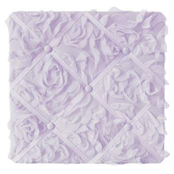 Sweet Jojo Designs Girl Fabric Photo Memo Board Rose Lavender Purple
