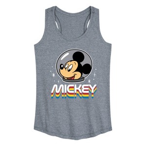 Women's - Disney - Mickey Portrait Retro Graphic Racerback Tank - 1 of 4