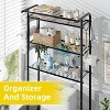 Simple Trending 3 Tier Over The Toilet Rack, Shelf Bathroom, Bathroom Stand Organizer Space Saver, Black - 4 of 4