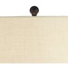 360 Lighting San Marcos 27" Tall Modern Coastal Table Lamps Set of 2 Natural Wicker Metal Oatmeal Shade Living Room Bedroom Bedside Nightstand House - 3 of 4