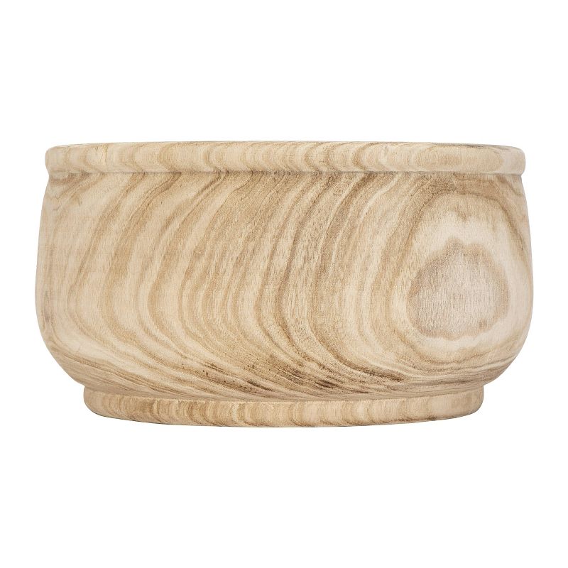 7.5&#34; x 14&#34; Paulownia Wood Planter Natural - Storied Home, 1 of 9