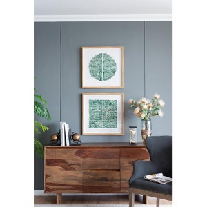 Fisfet 23.5" x 23.5" Elos Stone Shadow Boxes Wall Art, Set of 2 - 1 of 4