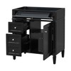 TUYOHW Bathroom Vanity without Top Sink, Modern Bathroom Storage Cabinet with 2 Drawers and a Tip-out Drawer - 4 of 4
