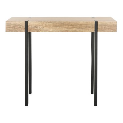 Alyssa Wood Top Console Table Brown - Safavieh