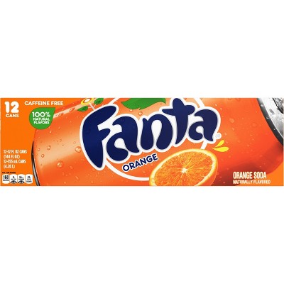 Fanta Orange Soda - 12pk/12 Fl Oz Cans : Target