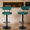 Vatros Modern Bar Stools Set of 2, Upholstered Counter Height Bar Stools, Adjustable Bar Stool, Swivel Counter Stools for Kitchen Home - 4 of 4