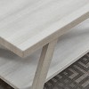 Syemin End Tables Wood Storage End Table Nightstand with Shelf Sofa Storage Side Table Bedside Tables for Small Space, White, 23.5"*14"*22" - 2 of 4