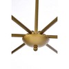 Elegant Lighting Cohen 30 inch pendant in black and brass - 4 of 4