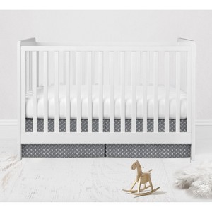 Bacati - Arrows Gray Crib/Toddler ruffles/skirt - 1 of 3