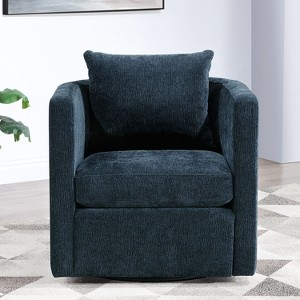 NicBex Performance Fabric Swivel Barrel Chair Modern 360-Degree Rotating Accent Chair for Living Room, Office, Lounge - 1 of 4