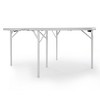 PAGED Patio Portable Dining Table Simple Wooden Folding Table with Roll-up Table Top for Indoor and Outdoor - 3 of 4