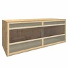 vidaXL Reptile Terrarium Bearded Dragon Tank - Engineered Wood, Glass & Steel - Multicolour Double Door Snake Enclosure (47.2" x 19.7" x 19.7") - 2 of 4