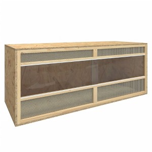 vidaXL Reptile Terrarium Bearded Dragon Tank with Double Doors Snake Enclosure - 47.2" x 19.7" x 19.7" - 1 of 4