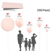 PartyWoo Balloons Light Pink Pastel Baby Pale Blush 36 18 12 10 5 Inch 100 pcs - 2 of 4