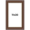 PosterPalooza | Traditional Brown Picture Frame - UV Acrylic, Foam Board Backing, Hanging Hardware - 2 of 4