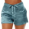 ADR Lady Boxers, Pack of 3 Women's Satin Boxers Sleep Shorts - 3 of 4